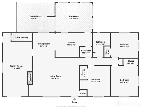Floorplan - 1233 Cloverfield Ave, Kettering, OH 45429 photo 1 of 3