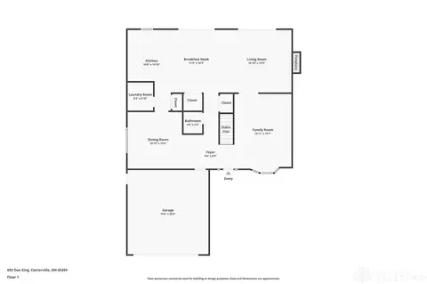 Floorplan - 692 Doe Xing, Centerville, OH 45459 photo 1 of 3