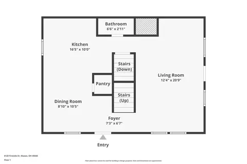 Floorplan - 6120 Fireside, Mason, OH 45040 photo 1 of 4