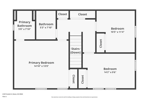 Floorplan - 6120 Fireside, Mason, OH 45040 photo 2 of 4