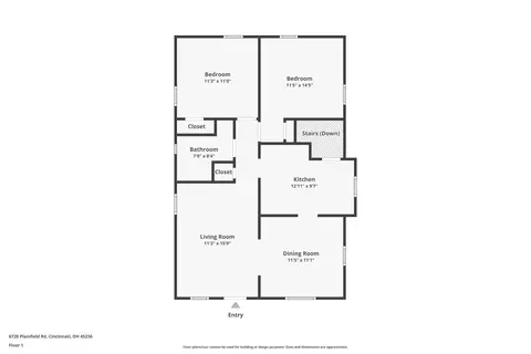 Floorplan - 6728 Plainfield Rd, Silverton, OH 45236 photo 2 of 3