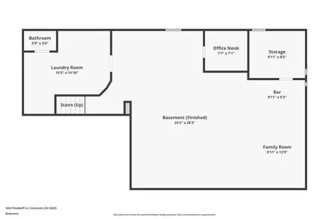 Floorplan - 1652 Pinebluff Ln, Cincinnati, OH 45255 photo 2 of 3