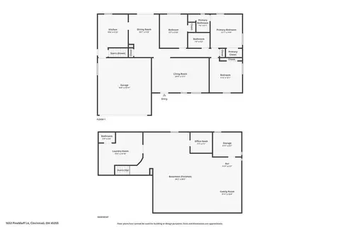 Floorplan - 1652 Pinebluff Ln, Cincinnati, OH 45255 photo 3 of 3