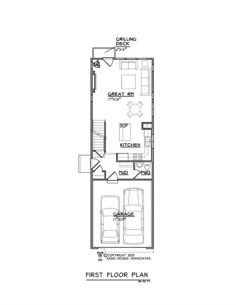 Floorplan - 3035 Cinnamon St, Cincinnati, OH 45208 photo 2 of 3