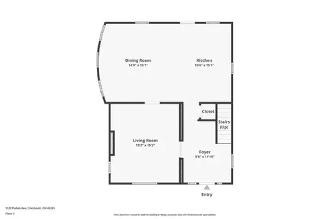Floorplan - 1522 Pullan Ave, Cincinnati, OH 45223 photo 2 of 5