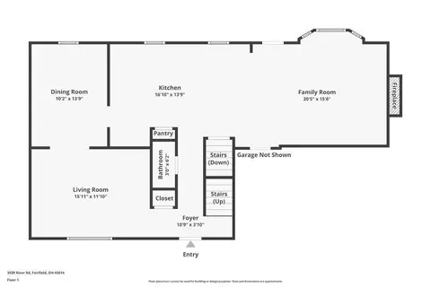 Floorplan - 3939 River Rd, Fairfield, OH 45014 photo 2 of 4