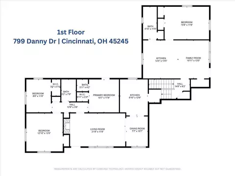 Floorplan - 799 Danny Dr, Cincinnati, OH 45245 photo 1 of 2
