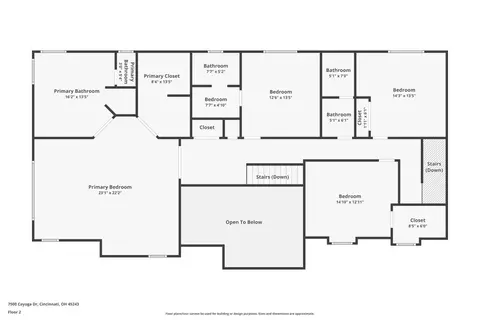 Floorplan - 7500 Cayuga Dr, Cincinnati, OH 45243 photo 3 of 3