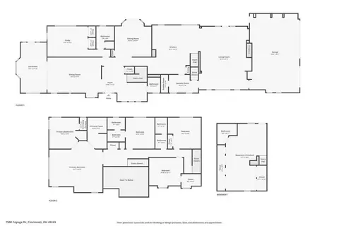 Floorplan - 7500 Cayuga Dr, Cincinnati, OH 45243 photo 1 of 3