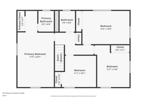 Floorplan - 1677 Hilltree Dr, Cincinnati, OH 45255 photo 4 of 6