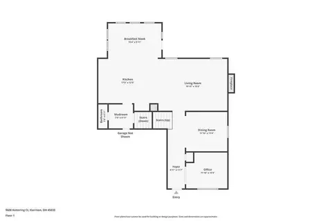Floorplan - 9608 Kettering Ct, Harrison, OH 45030 photo 3 of 4
