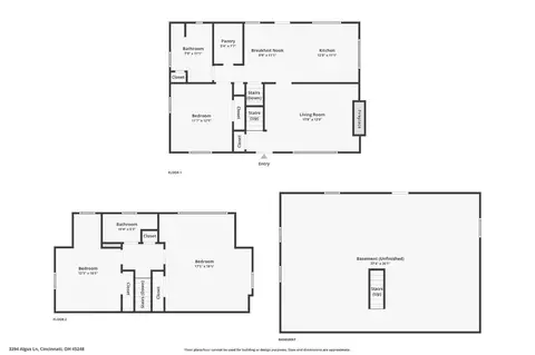 Floorplan - 3394 Algus Ln, Cincinnati, OH 45248 photo 1 of 1