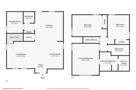 Floorplan - 3234 Gilbert Ave, Cincinnati, OH 45207 photo 3 of 3