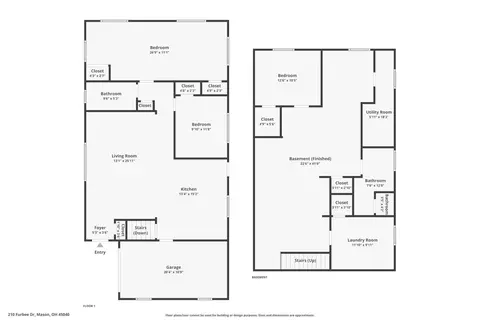 Floorplan - 210 Furbee Dr, Mason, OH 45040 photo 1 of 2