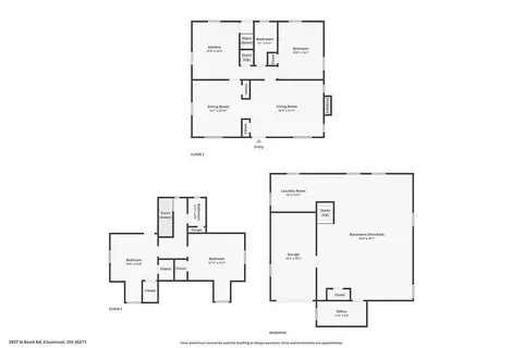 Floorplan - 3937 N Bend Rd, Cheviot, OH 45211 photo 4 of 4