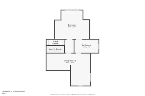 Floorplan - 3605 Edwards Rd, Cincinnati, OH 45208 photo 3 of 5