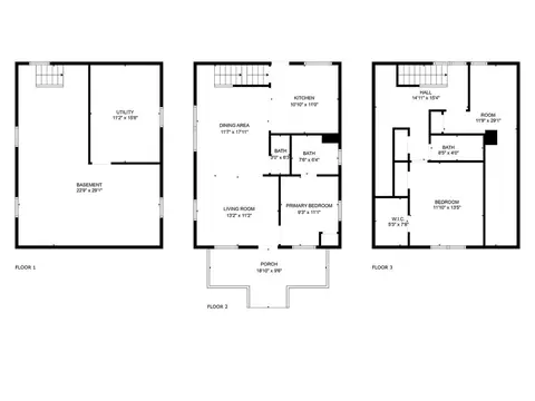 Floorplan - 3907 Watterson Rd, Fairfax, OH 45227 photo 2 of 5