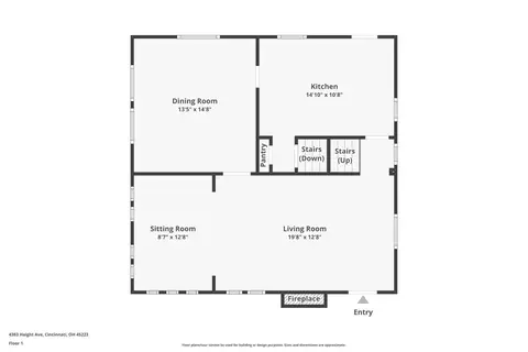 Floorplan - 4383 Haight Ave, Cincinnati, OH 45223 photo 2 of 4