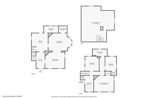 Floorplan - 432 Third St, Hamilton, OH 45011 photo 1 of 4