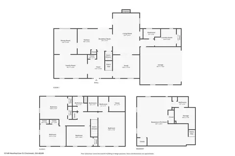 Floorplan - 12149 Heathertree Ct, Cincinnati, OH 45249 photo 2 of 4