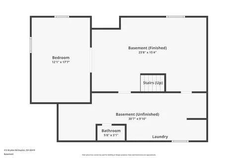 Floorplan - 413 Brydon Rd, Kettering, OH 45419 photo 4 of 4