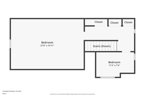 Floorplan - 413 Brydon Rd, Kettering, OH 45419 photo 3 of 4