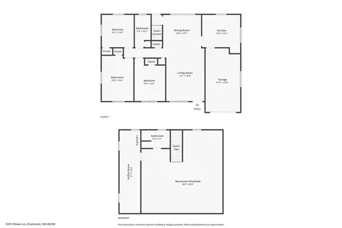 Floorplan - 5372 Plover Ln, Cincinnati, OH 45238 photo 2 of 2