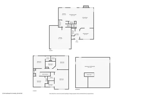 Floorplan - 22 Arrowhead Dr, Amelia, OH 45102 photo 4 of 4