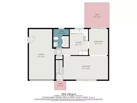 Floorplan - 1356 Randomhill Rd, Cincinnati, OH 45231 photo 1 of 2