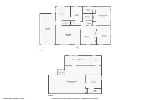Floorplan - 11588 Gerity Ct, Forest Park, OH 45240 photo 3 of 3