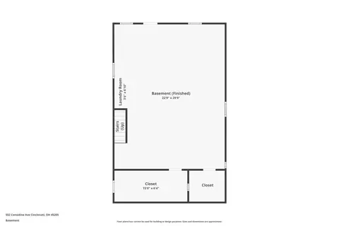 Floorplan - 552 Considine Ave, Cincinnati, OH 45205 photo 3 of 4