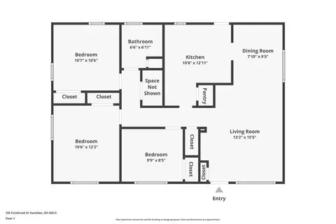Floorplan - 150 Twinbrook Dr, Hamilton, OH 45013 photo 1 of 1