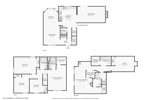 Floorplan - 2515 Carriagegate Ln, Maineville, OH 45039 photo 1 of 1