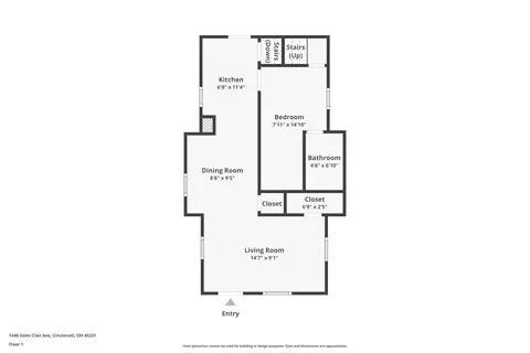 Floorplan - 1446 St Clair Ave, Mount Healthy, OH 45231 photo 1 of 1