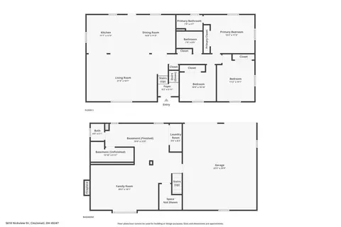 Floorplan - 5610 Nickview Dr, Cincinnati, OH 45247 photo 2 of 3