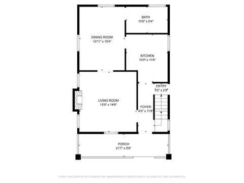 Floorplan - 3542 Vine St, Cincinnati, OH 45220 photo 2 of 4