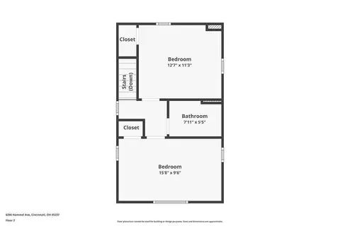Floorplan - 6206 Hammel Ave, Golf Manor, OH 45237 photo 2 of 4