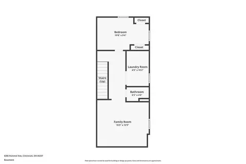 Floorplan - 6206 Hammel Ave, Golf Manor, OH 45237 photo 3 of 4