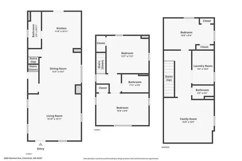 Floorplan - 6206 Hammel Ave, Golf Manor, OH 45237 photo 4 of 4