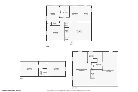 Floorplan - 9366 Neil Dr, Cincinnati, OH 45231 photo 1 of 3