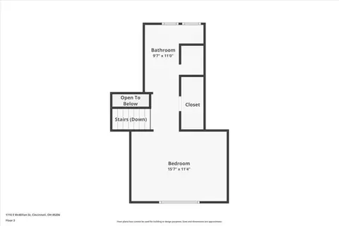 Floorplan - 1716 Mcmillan St, Cincinnati, OH 45206 photo 3 of 5