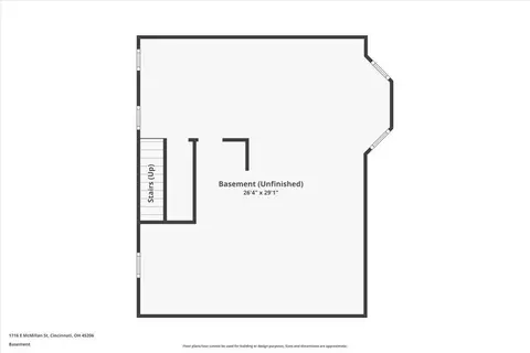 Floorplan - 1716 Mcmillan St, Cincinnati, OH 45206 photo 4 of 5