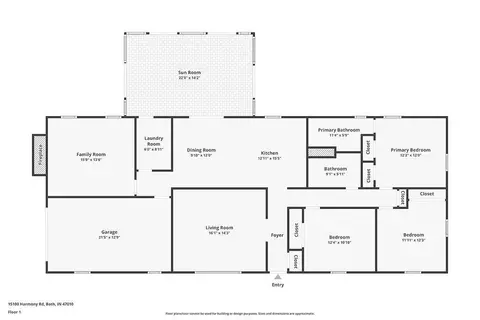 Floorplan - 15100 Harmony Rd, Bath, IN 47010 photo 1 of 1