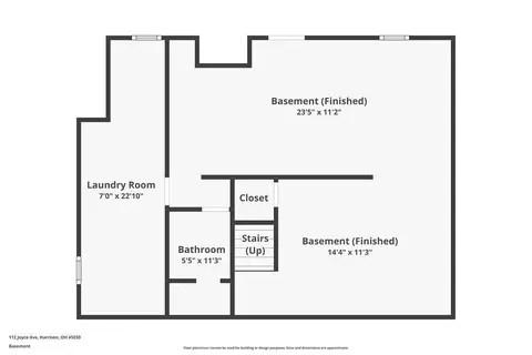 Floorplan - 112 Joyce Ave, Harrison, OH 45030 photo 1 of 3
