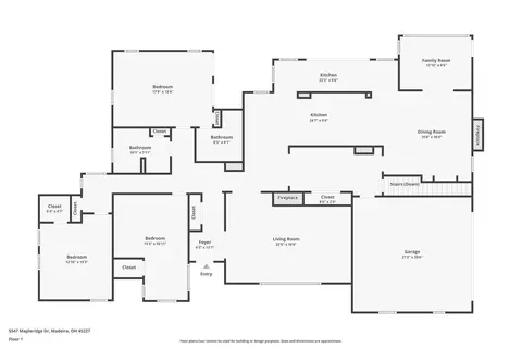 Floorplan - 5547 Mapleridge Dr, Cincinnati, OH 45227 photo 1 of 2