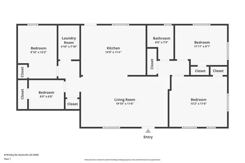 Floorplan - 8170 Sibcy Rd, Hamilton Township, OH 45039 photo 1 of 1