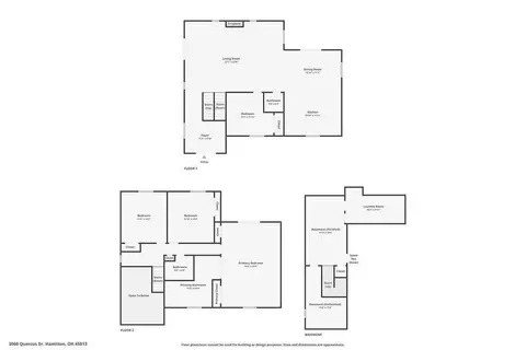 Floorplan - 3060 Quercus Dr, Hamilton, OH 45013 photo 2 of 4