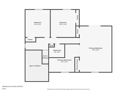 Floorplan - 3060 Quercus Dr, Hamilton, OH 45013 photo 4 of 4