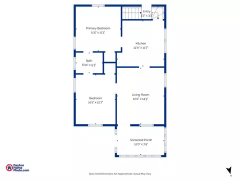 Floorplan - 7017 Bramble Ave, Cincinnati, OH 45227 photo 1 of 3