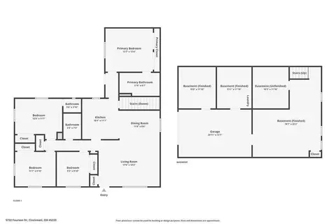 Floorplan - 5732 Fourson Dr, Cincinnati, OH 45233 photo 2 of 3